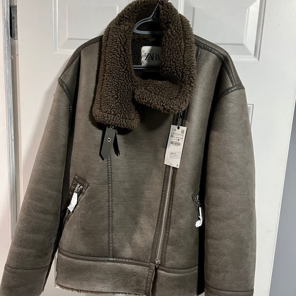 Zara Double Faced Jacket Gray 3548/243 - Picture 2 of 6